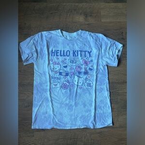 Hello Kitty purple tie dye t shirt